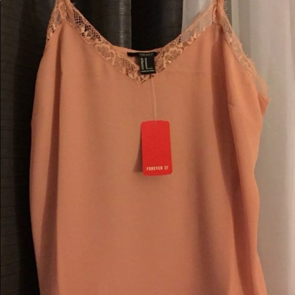 Pink cami lace