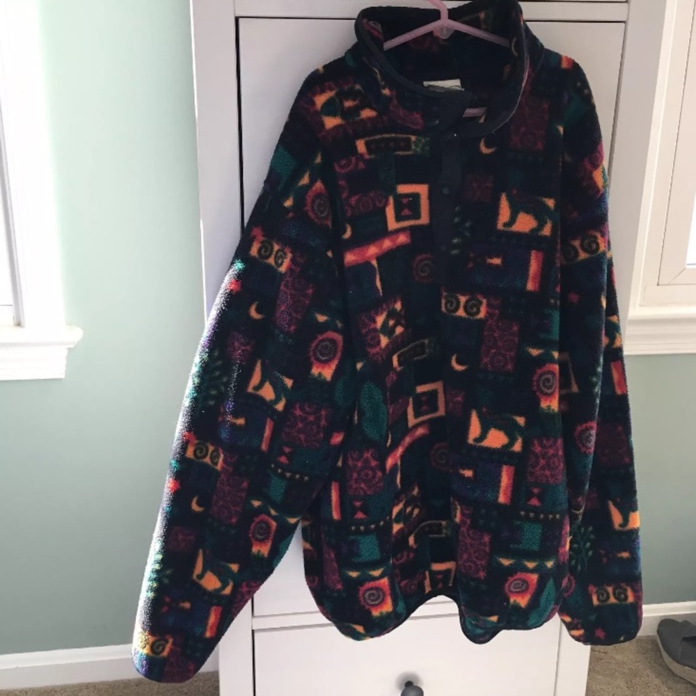 Vintage L.L. Bean snap up pullover