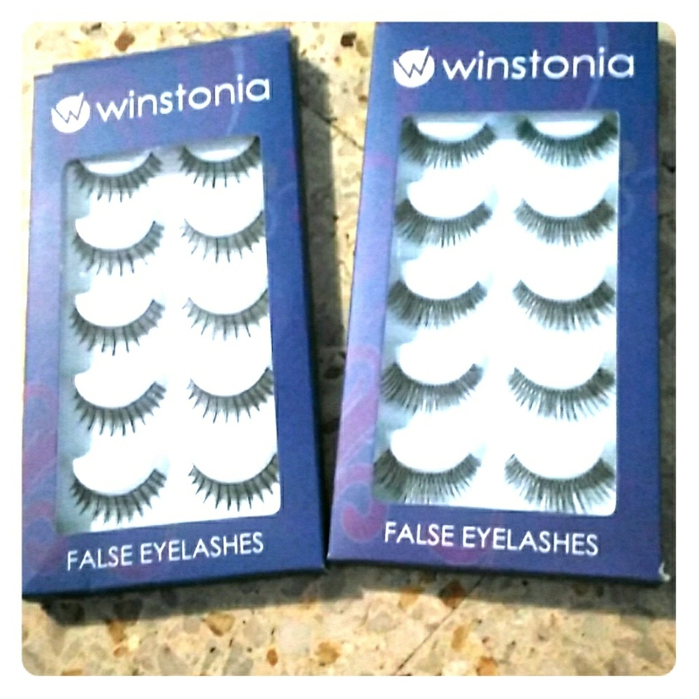 False Eyelashes 2 packages of 10 pairs