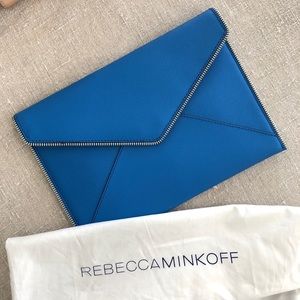 Rebecca Minkoff Leo Saffiano Envelope Clutch Bag