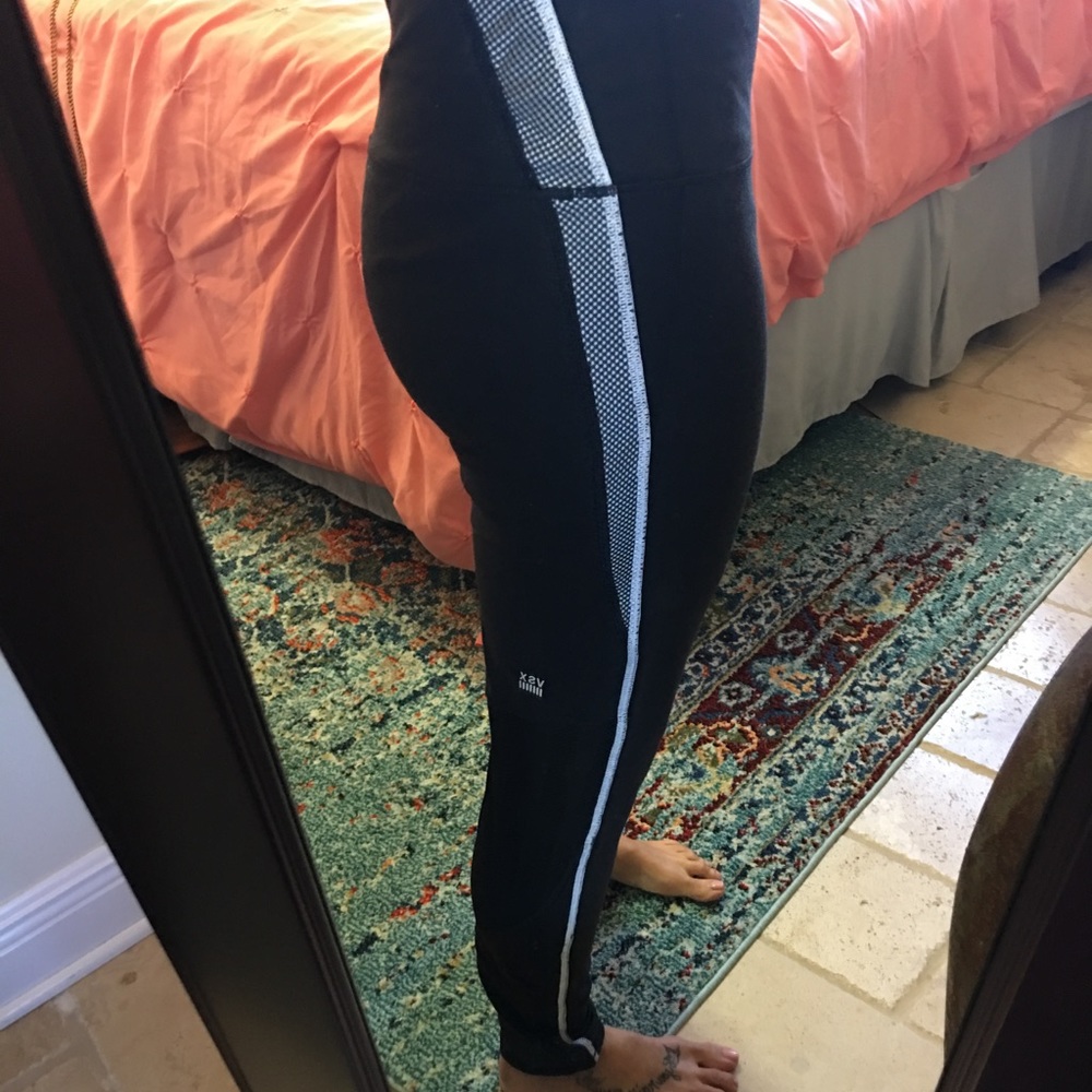 VS BLack with white detail workout pants