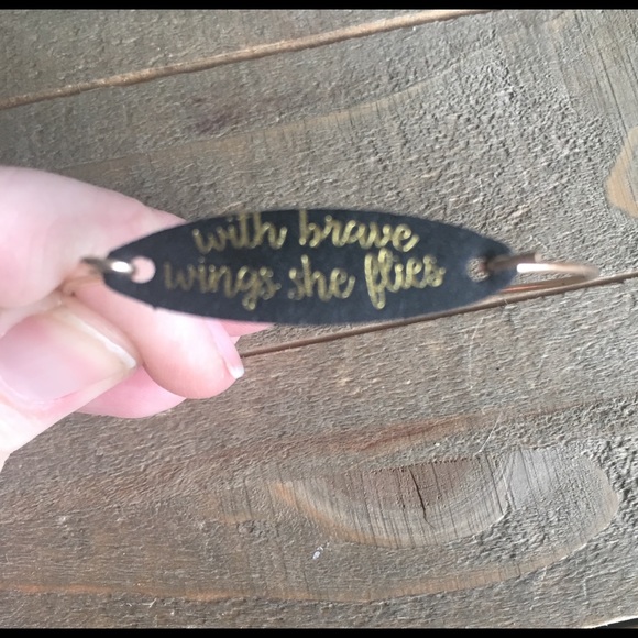 3 for $25 Gold and Black Inspirational Bracelet - Picture 2 of 3