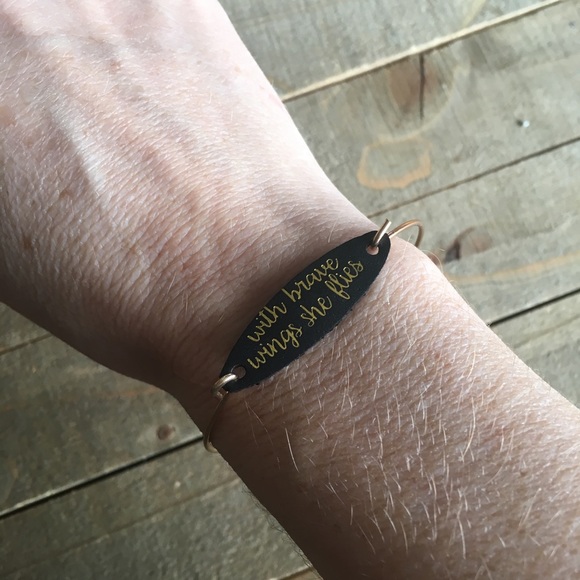 3 for $25 Gold and Black Inspirational Bracelet - Picture 3 of 3