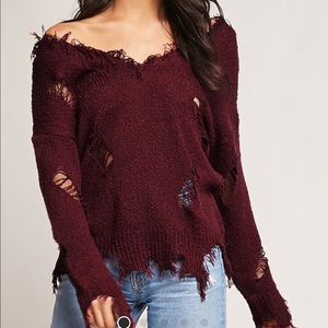 Distressed Sweater ❤️