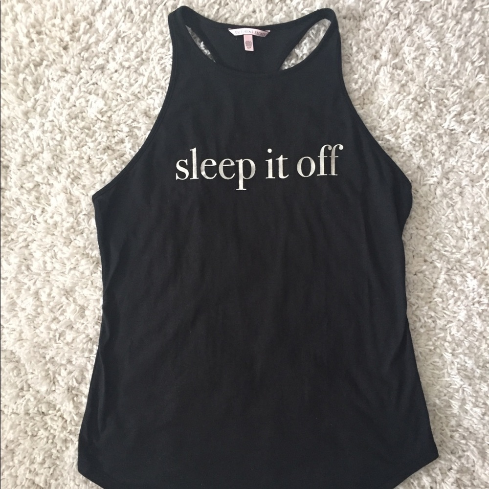 VS Racerback Pajama Tank “Sleep it off”