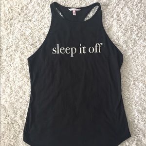 VS Racerback Pajama Tank “Sleep it off”