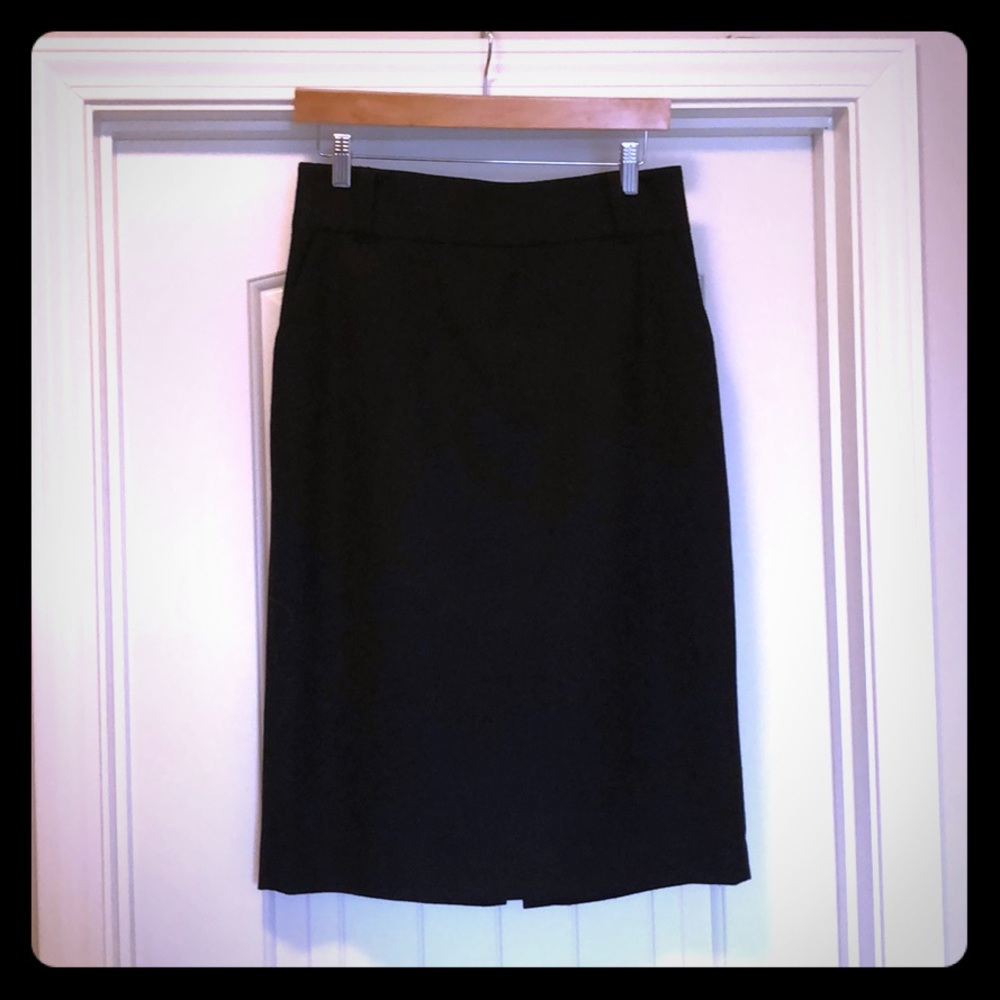 Black pencil skirt