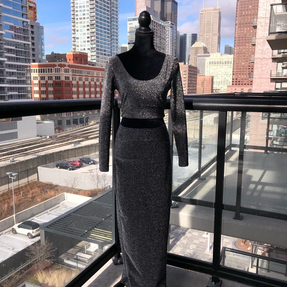 Silver Sparkle Two-Piece
