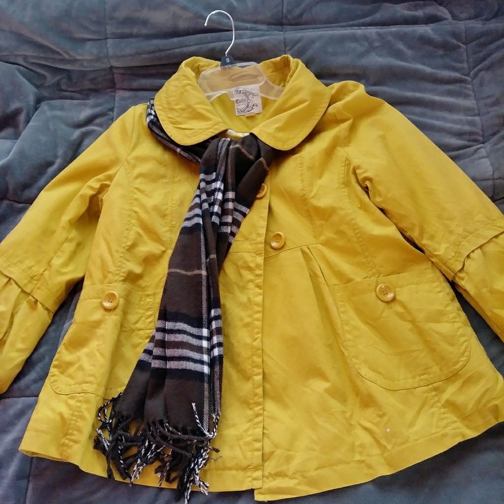Tulle mustard coat