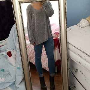 Slouchy grey sweater