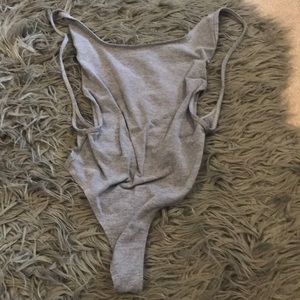 American apparel grey bodysuit