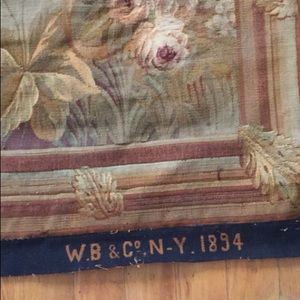 1894 Tapestry French Original very rare, 3’x12’