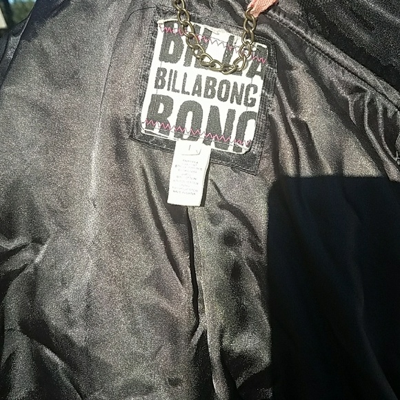 gray billabong pee coat type coat with hood - Picture 7 of 7