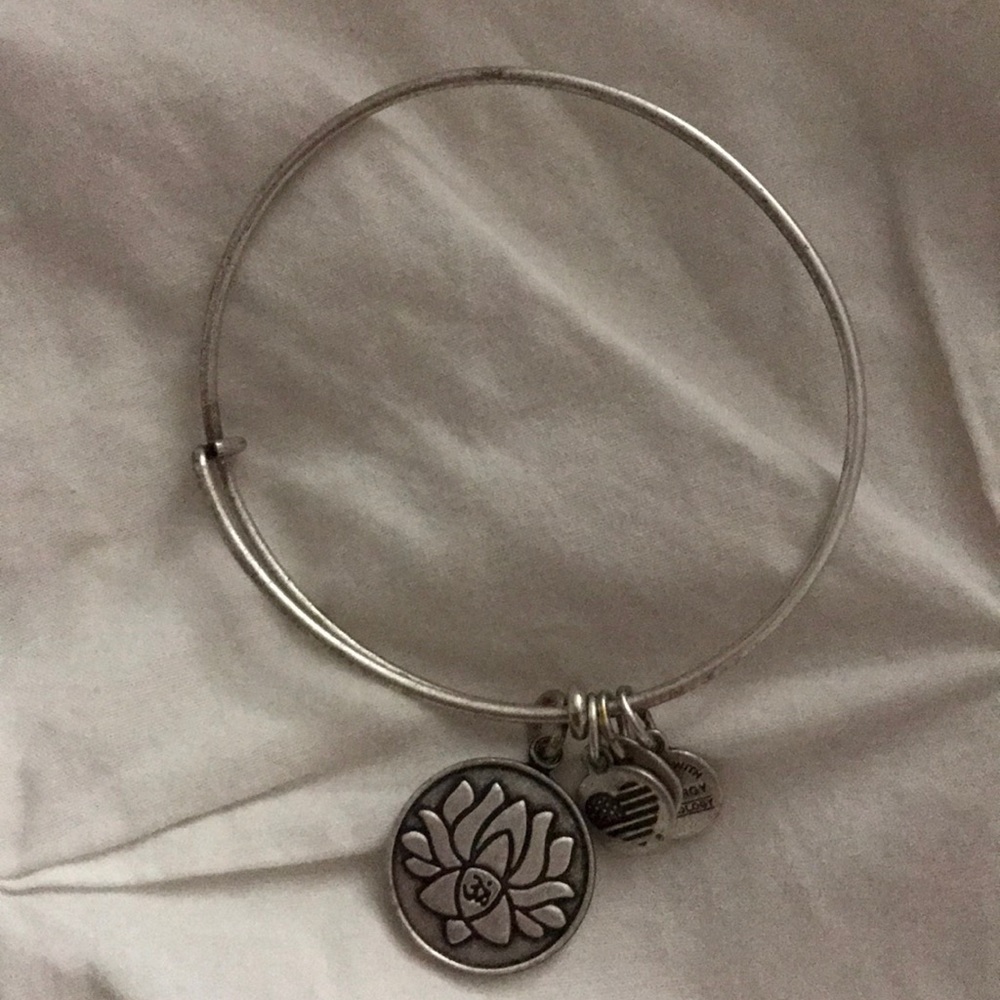 Alex and Ani Lotus peace bracelet