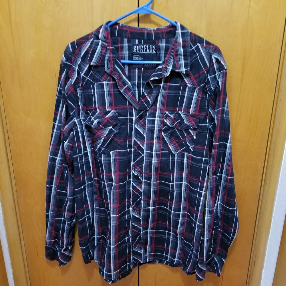 Surplus long sleeve flannel