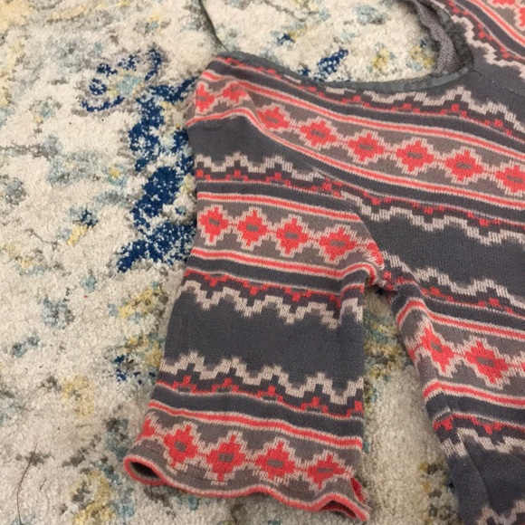 Aztec Poncho Sweater - Picture 2 of 3