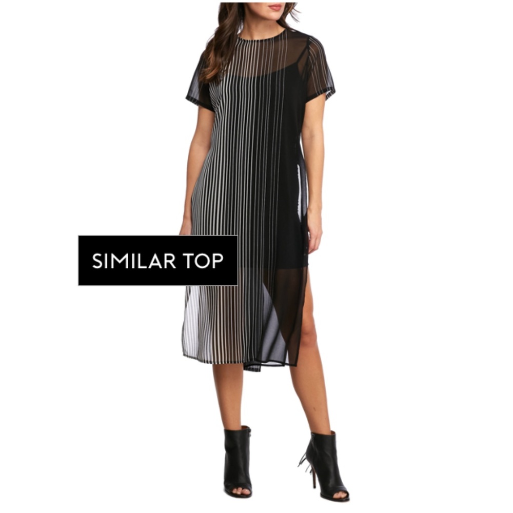 Calvin Klein Side Slit Long Shirtdress (NWOT) - Picture 6 of 6