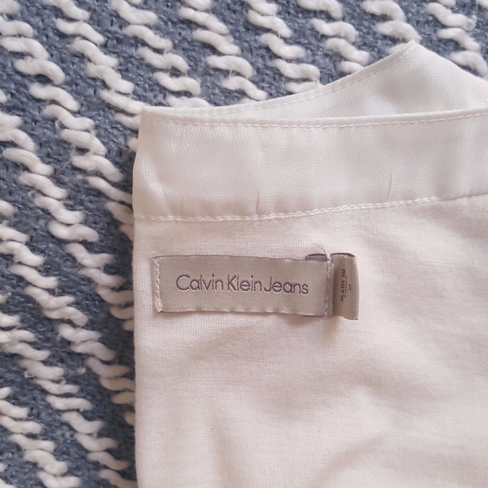 Calvin Klein Side Slit Long Shirtdress (NWOT) - Picture 2 of 6