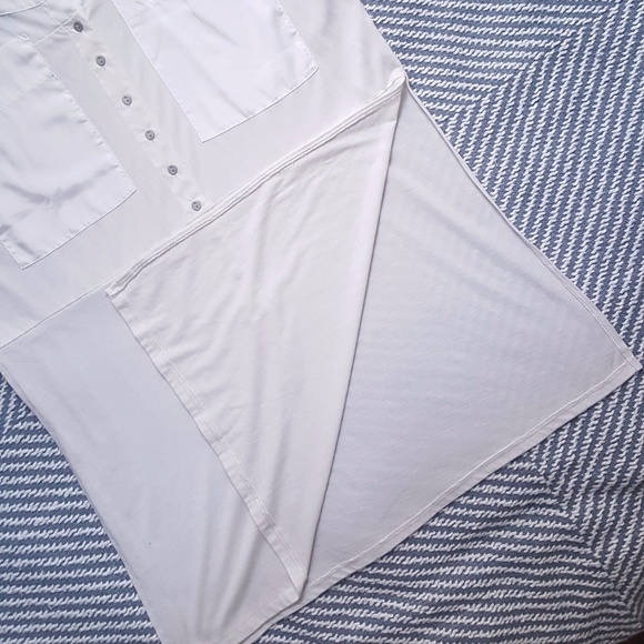 Calvin Klein Side Slit Long Shirtdress (NWOT) - Picture 3 of 6