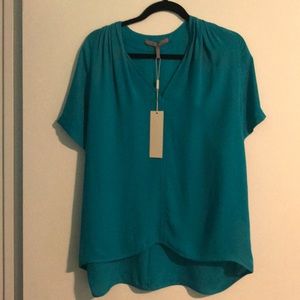 Halston Heritage woven silk blouse