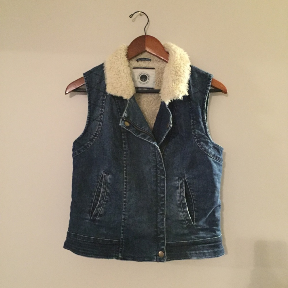 Daughters of the Liberation Denim Sherpa Vest