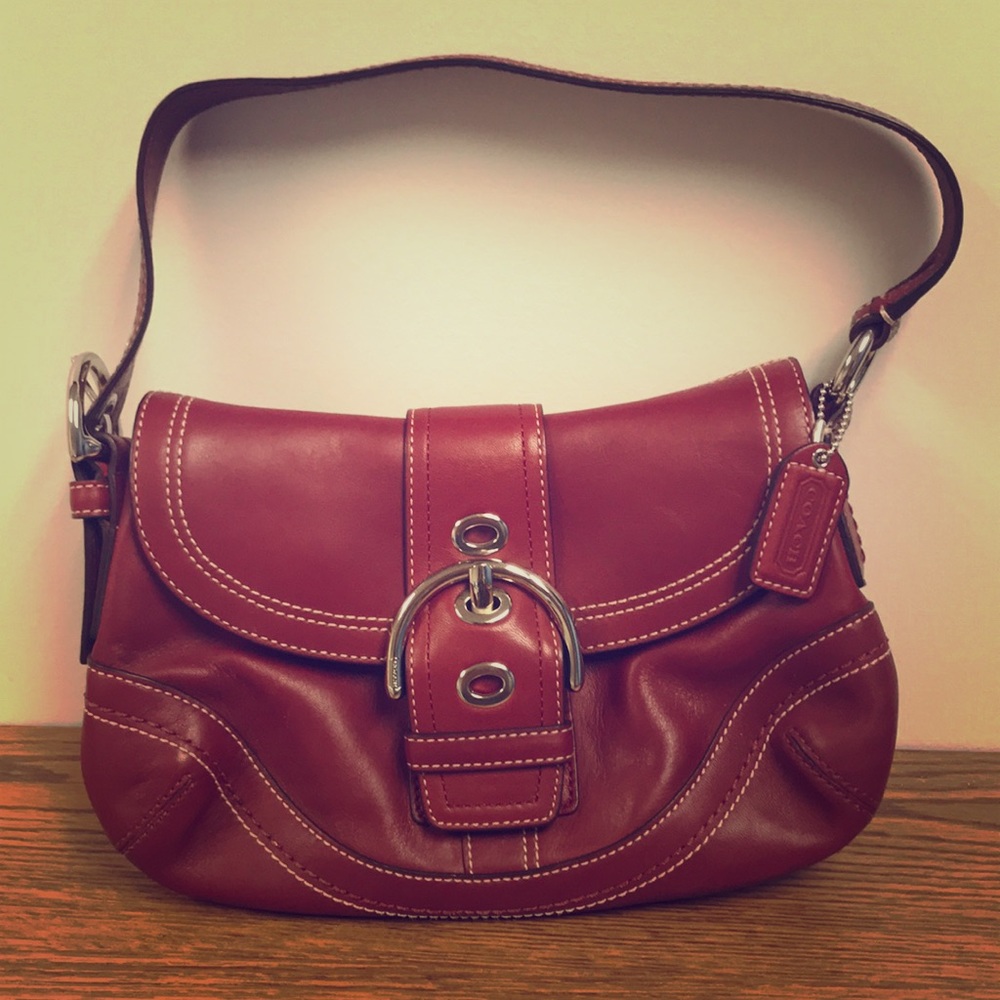 Coach small Soho Hampton Buckle Flap purse