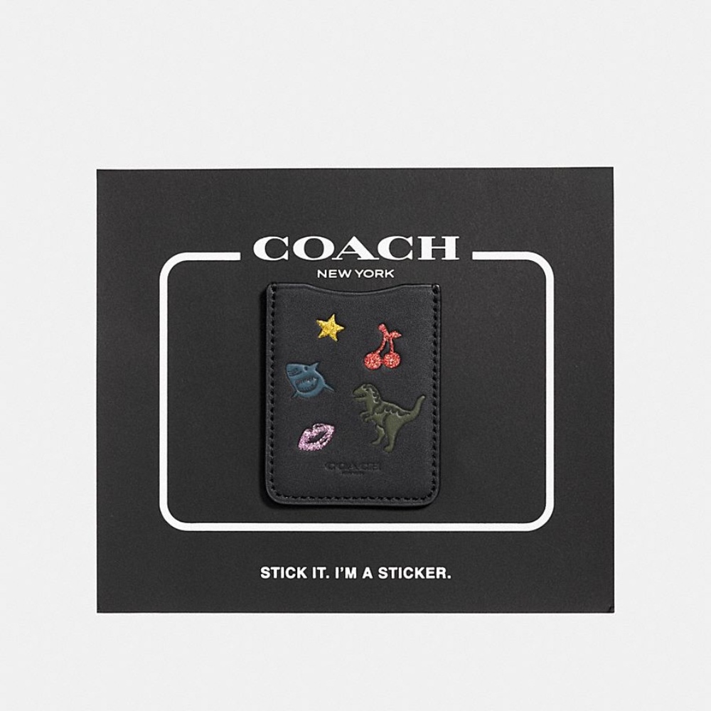 SALE🎉 Coach Phone pocket sticker Leather