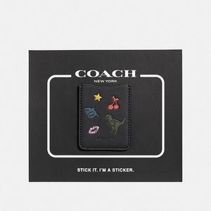 SALE🎉 Coach Phone pocket sticker Leather