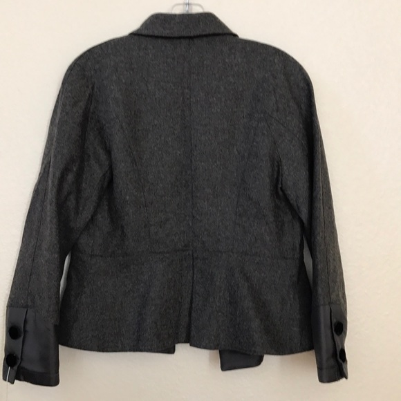 NWOT Body by Victoria Gray Wool peplum jacket sz 6 - Picture 6 of 8