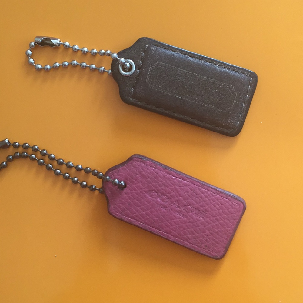 2 Coach Logo tags!
