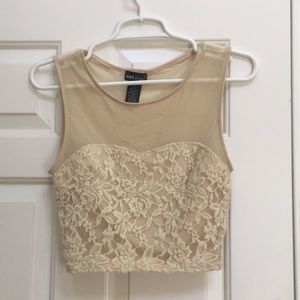 Lacey crop top