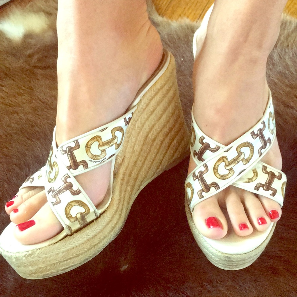 Gucci platform sandals, size 37.5