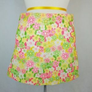 Lilly Pulitzer Micro Mini Skirt Bright Daisies