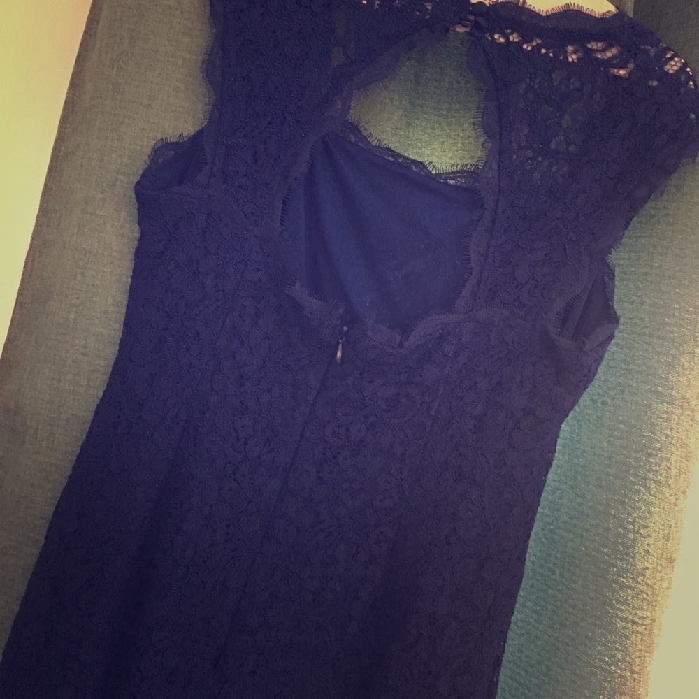 Lace Blue cocktail dress