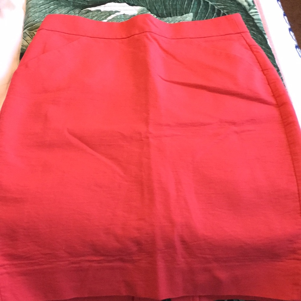 Jcrew pink pencil skirt size 2