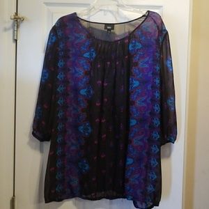 Mossimo elastic bottom blouse