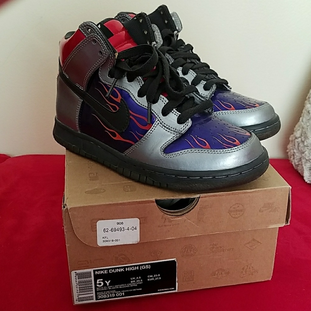 Nike Dunk High Shoes Mtlc Cl Transformers