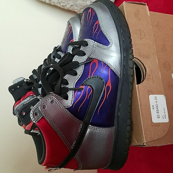 Nike Dunk High Shoes Mtlc Cl Transformers - Picture 2 of 4