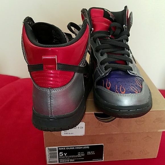 Nike Dunk High Shoes Mtlc Cl Transformers - Picture 3 of 4