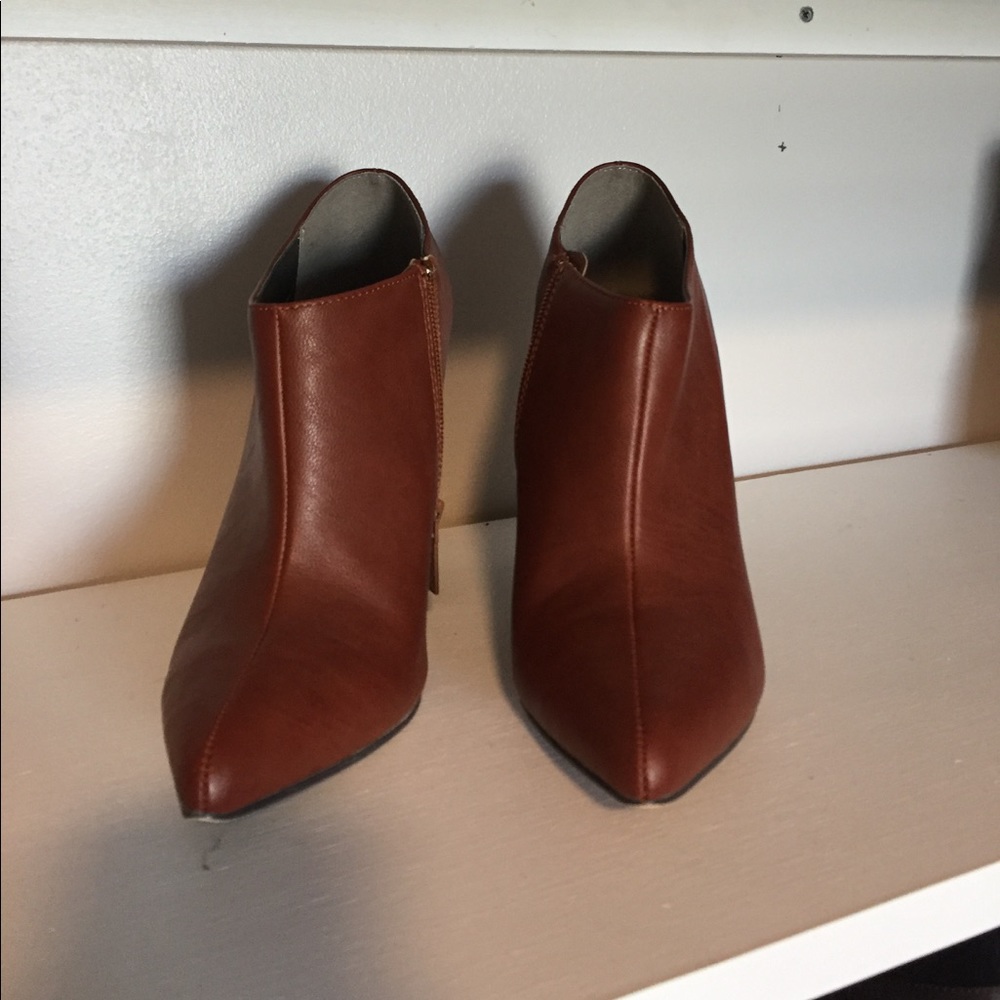 Brown tan booties