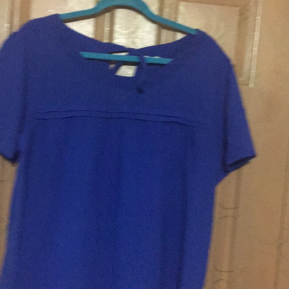 Polyester royal blue shirt