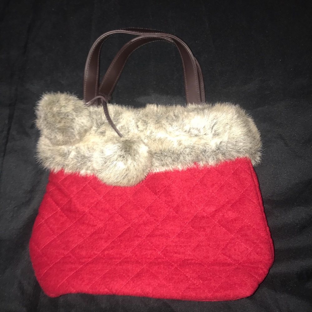Red handbag
