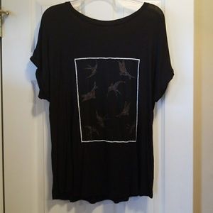 Mesh embroidered tee.....worn ONCE