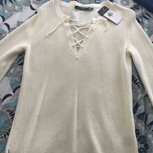 Cream Knit Sweater NWT!  (Lauren Ralph Lauren)