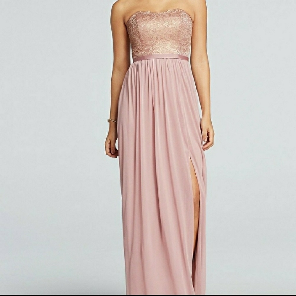 Rose Gold Formal Bridesmaid Dress