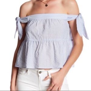 BCBG off the shoulder top
