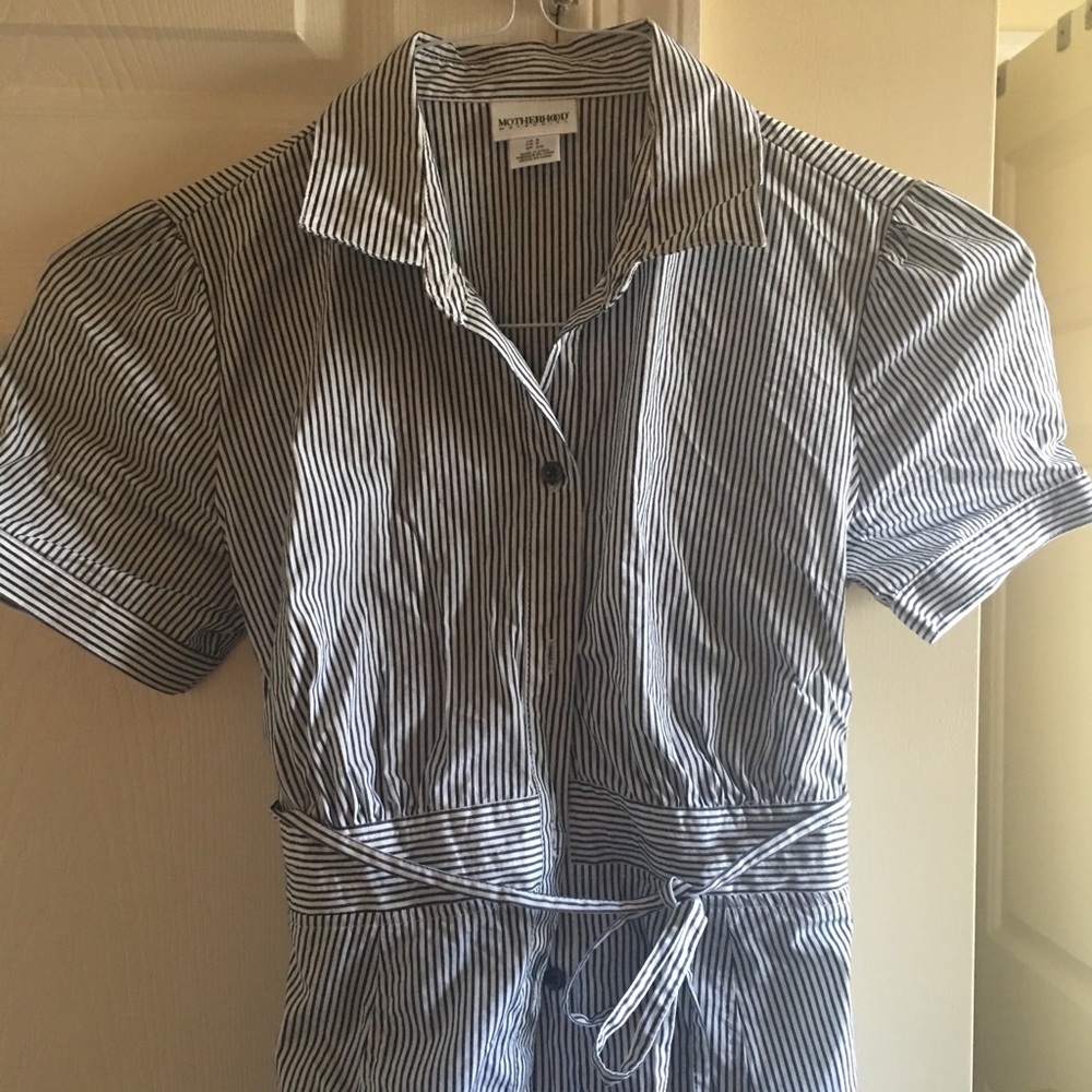 Motherhood Maternity Striped Blouse