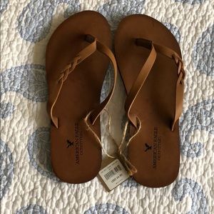 New with tags American Eagle leather sandals