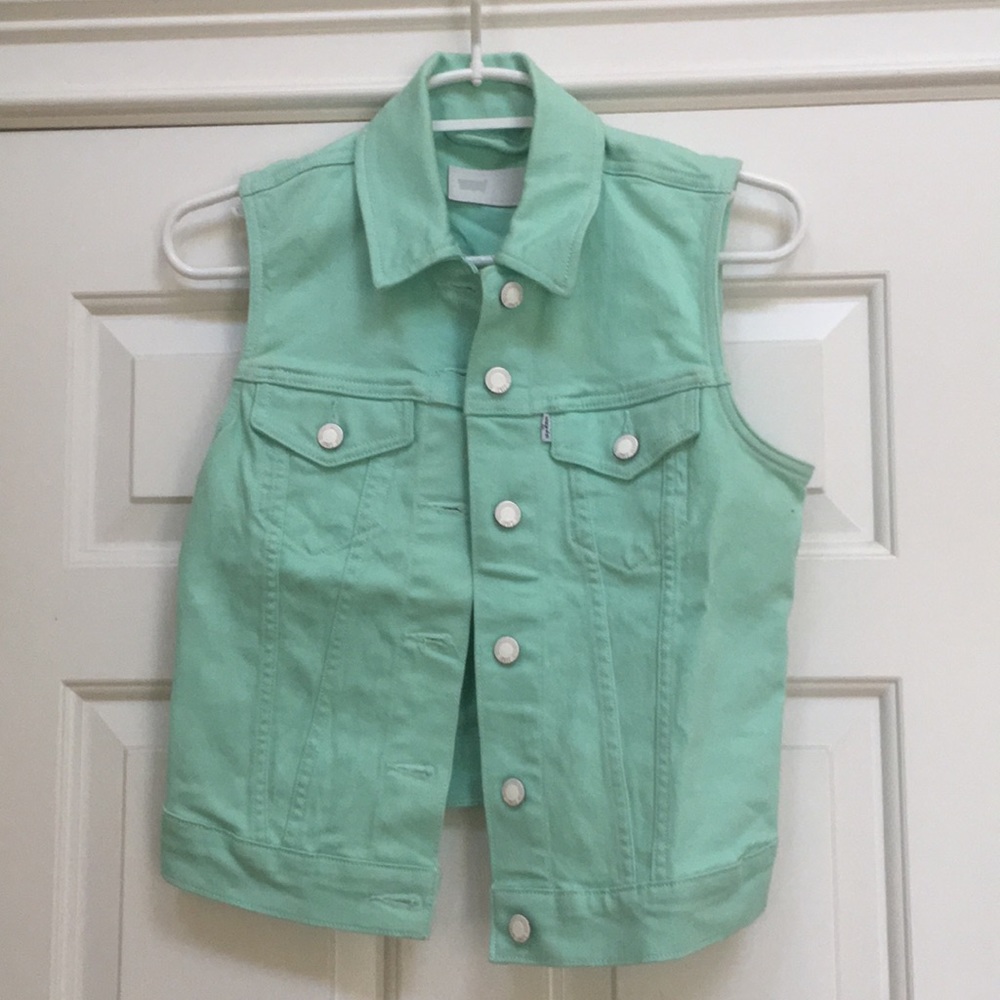 Teal Levi Vest
