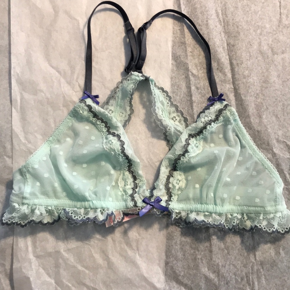 Lacy blue VS bralette